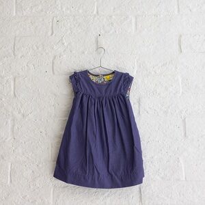 Mini Boden Purple Ruffle Kids Dress - Girls Size 2-3Y